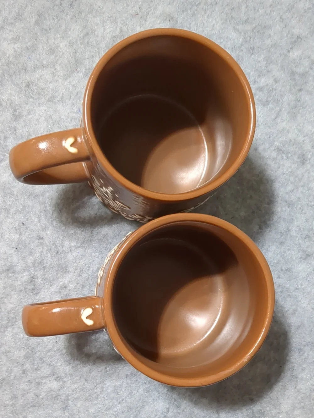 Pottery Barn Iced Gingerbread Set Of 2 Coffee Mugs Christmas